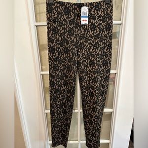 Michael Kors side zip lace legging pant; size XL; brand new